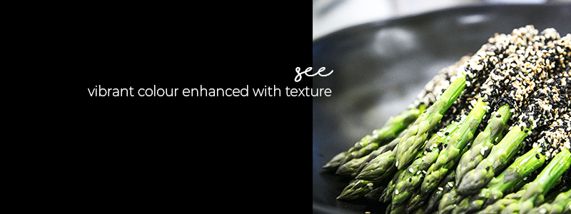 Fresh and beautiful asparagus prepared by Gastronomy