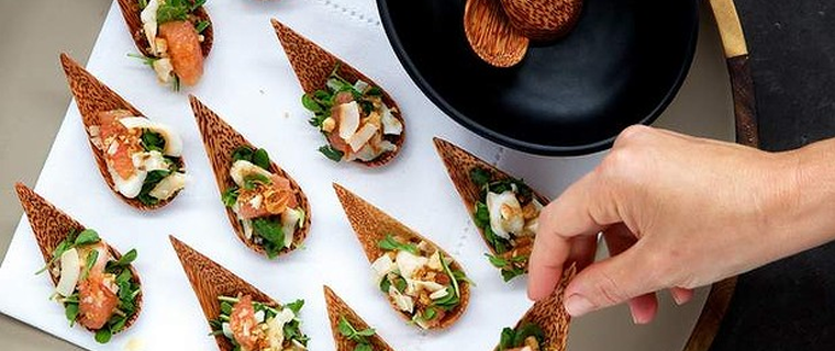 Gastronomy canapés grace the cover of Sydney Morning Herald’s Good Food