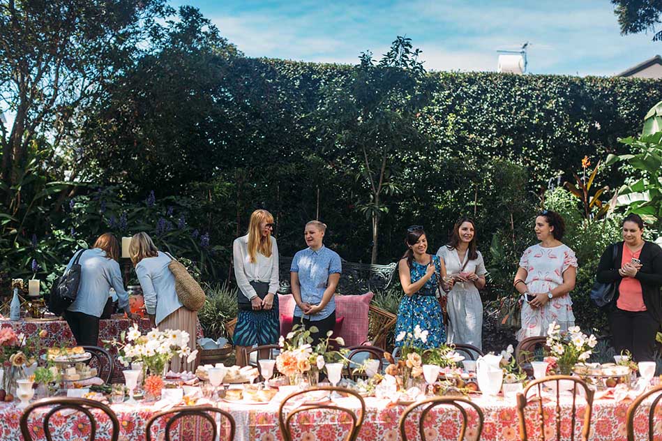 Gastronomy styled long table for Hooray magazine photoshoot